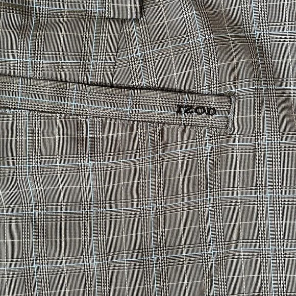 Men’s Izod golf shorts. Grey plaid with light blue stripe. New condition. - Picture 6 of 6